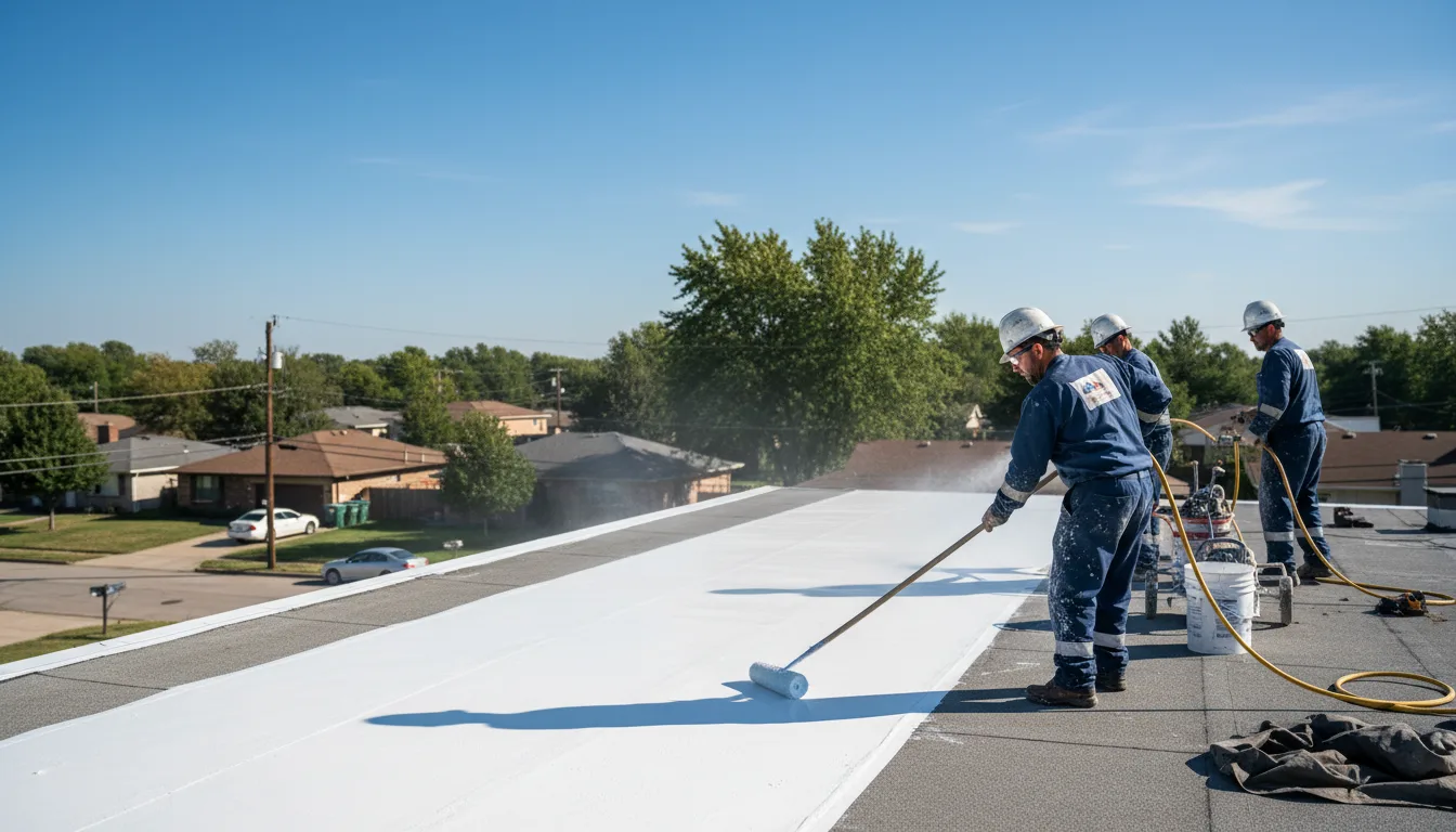 Commercial roof coating in Oxford, NC near me